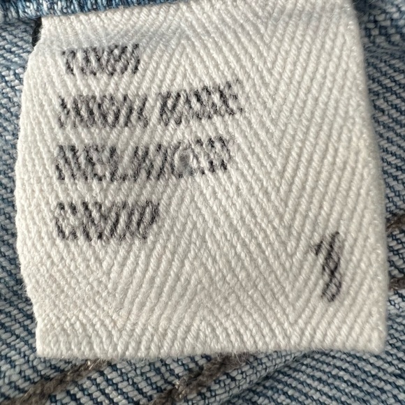 eunina High Rise Relaxed Distressed Crop Jeans Size 1 Women’s - Picture 4 of 6